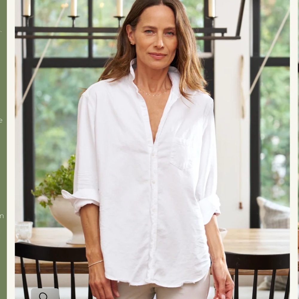 Frank & Eileen Crisp White Button-Down Shirt